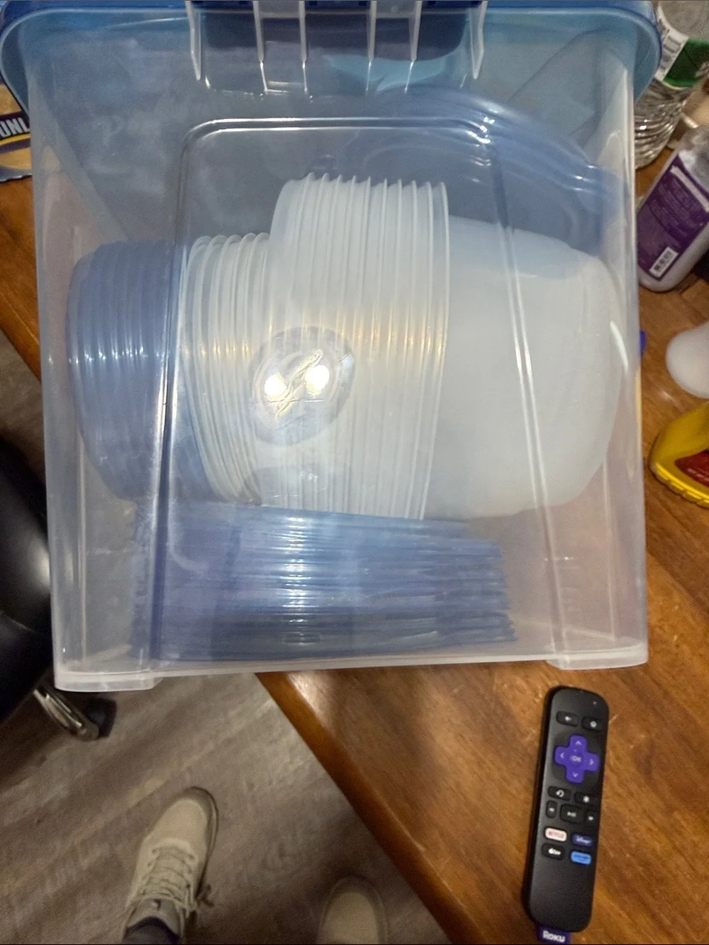 NIB Blue-Lid Food Storage Container Set - BPA-Free Kitchen Organization